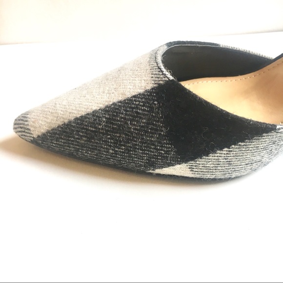 NWT - Buffalo Check Ankle Strap Flannel Heels - Picture 4 of 8